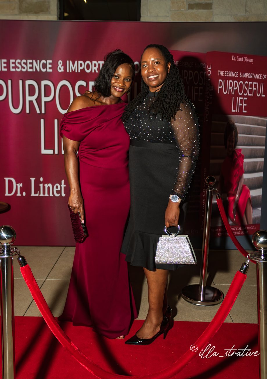 Guests at a red carpet portrait station