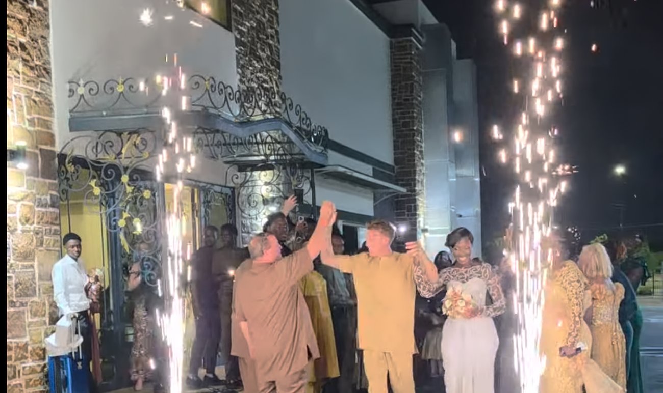Sparkler send-off exit celebration